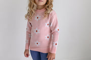 Blush Flower Sweater