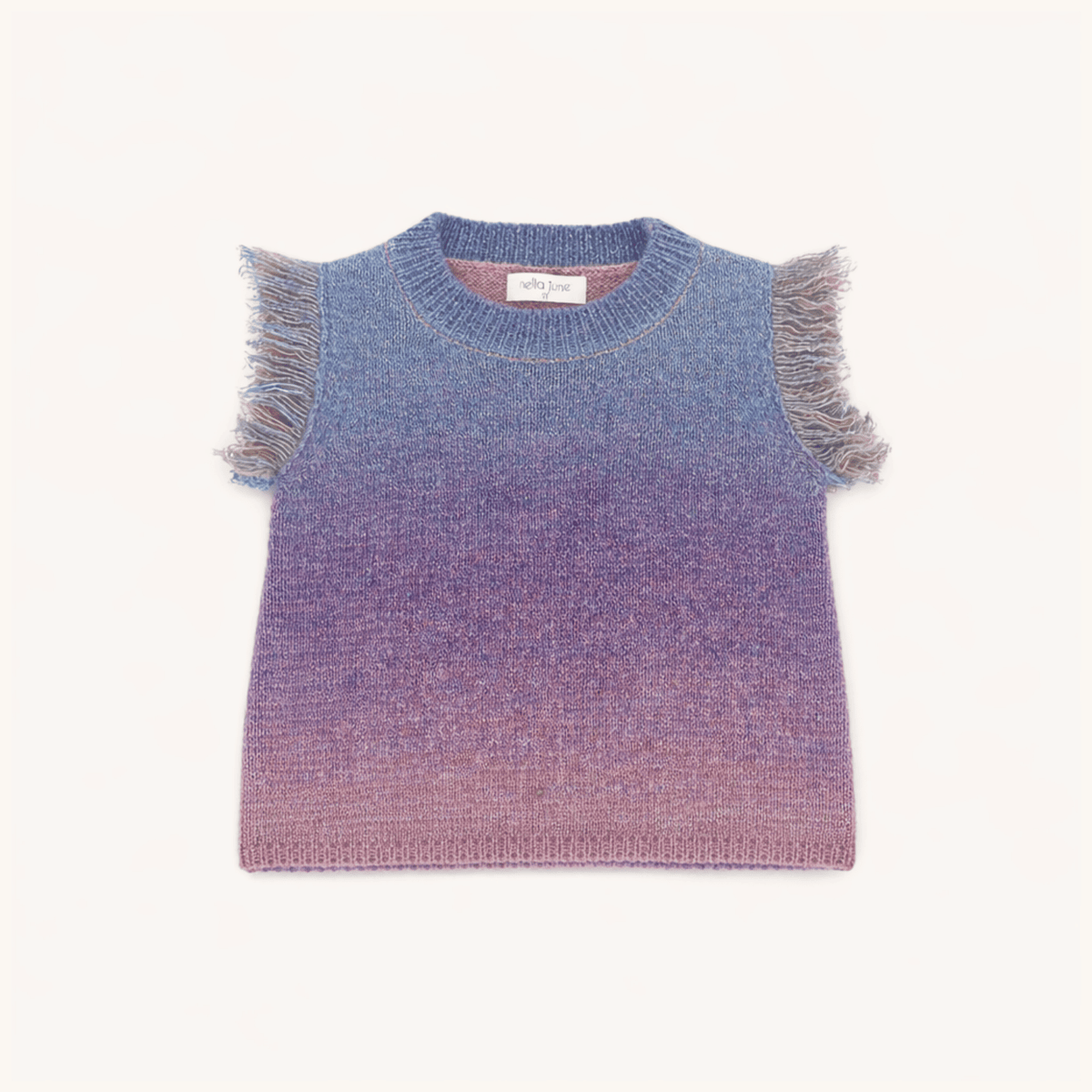 Sweater Vest In Dark Rainbow