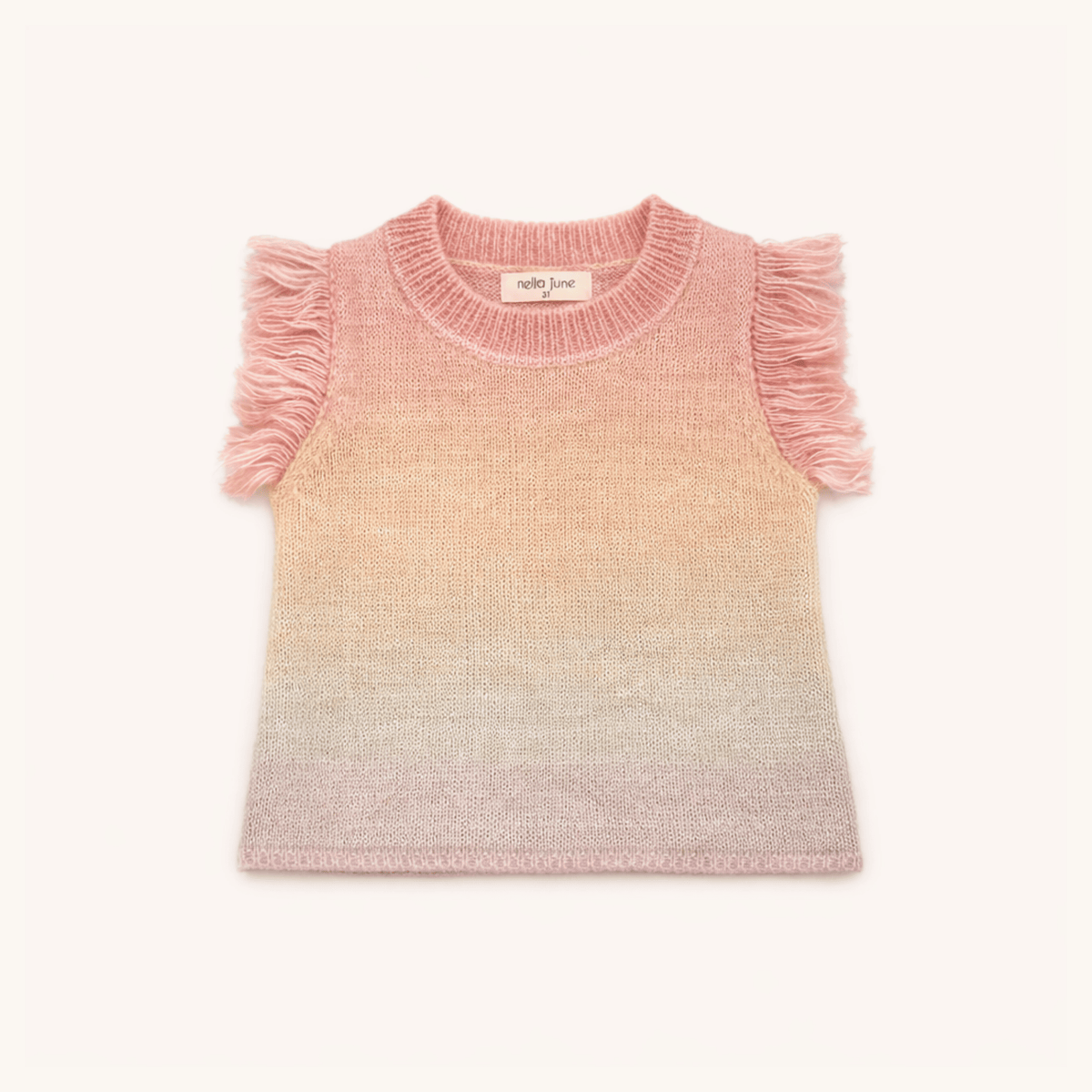 Sweater Vest In Light Rainbow