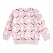 Bat And Ghost Trellis Halloween Sweatshirt