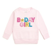 Birthday Girl Rhinestone Patch Sweatshirt