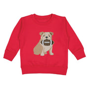 Bulldog Football Patch Sweatshirt