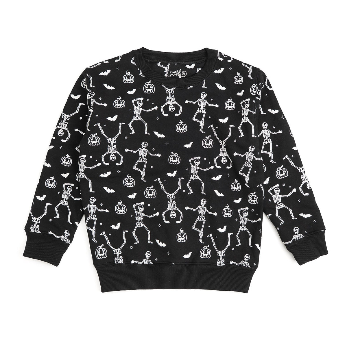 Glow In The Dark Silly Skelly Halloween Sweatshirt