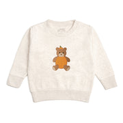Pumpkin Teddy Bear Patch Sweatshirt