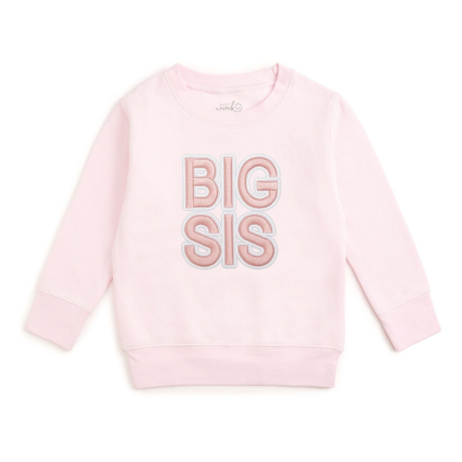 Big Sis Embroidered Patch Sweatshirt