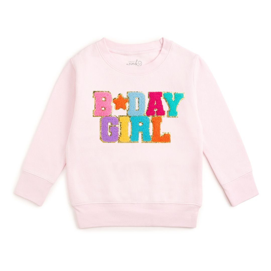 Birthday Girl Patch Sweatshirt - Ballet