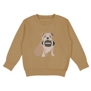 Bulldog Football Patch Sweatshirt