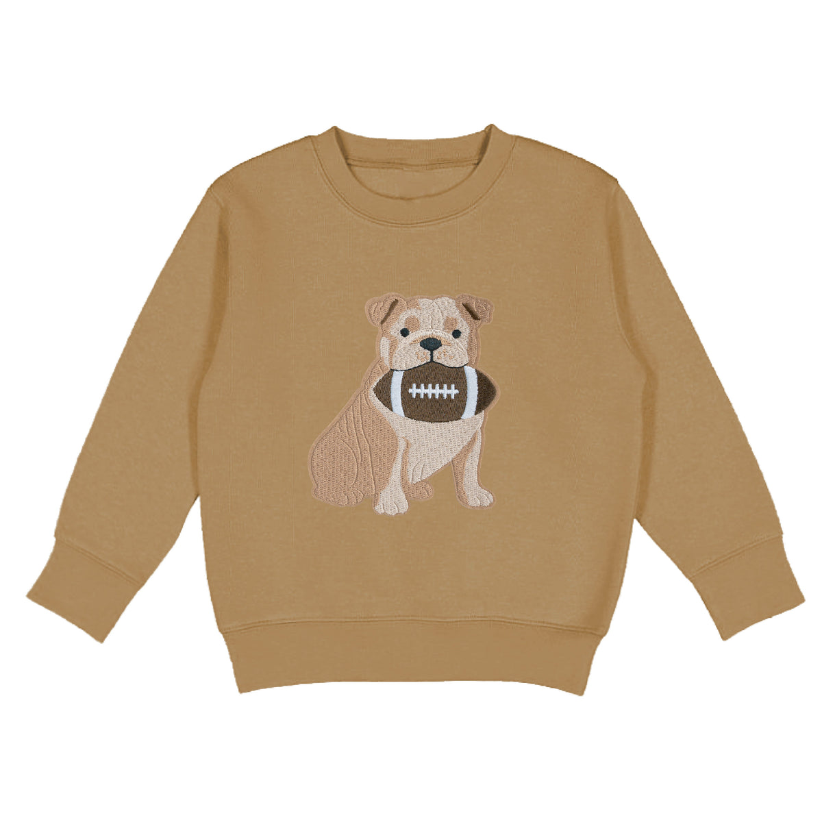 Bulldog Football Patch Sweatshirt