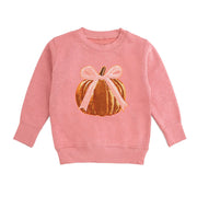 Coquette Pumpkin Sequin Patch Sweatshirt