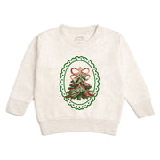 Sequin Christmas Tree Patch Sweatshirt