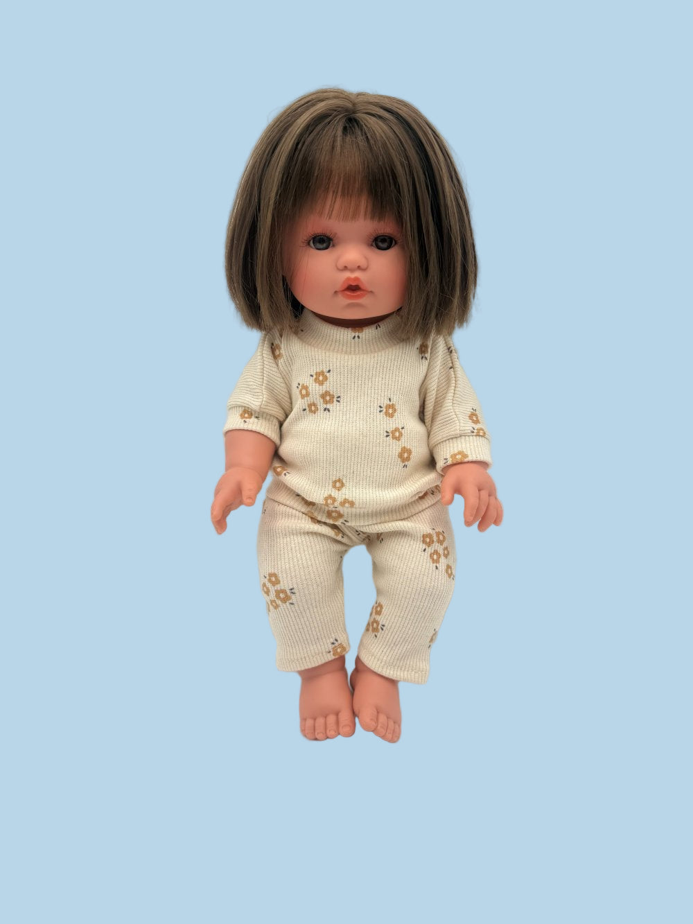 Minikane Doll Clothes | Doll Sweatshirt Set - Caramel Petals (11" & 13" Dolls)