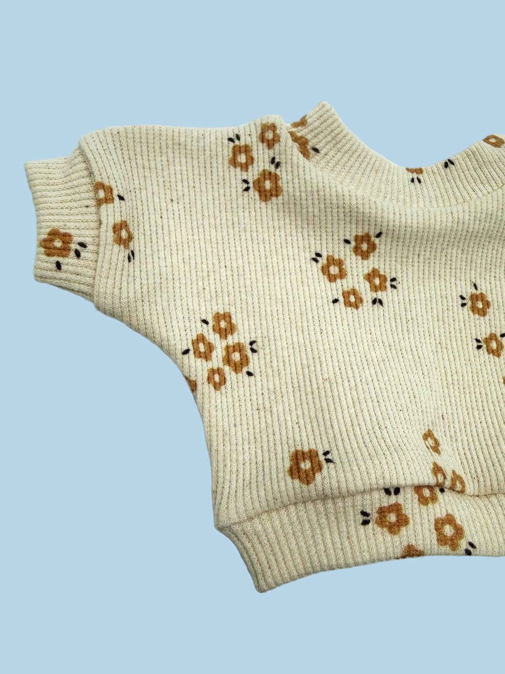 Minikane Doll Clothes | Doll Sweatshirt Set - Caramel Petals (11" & 13" Dolls)