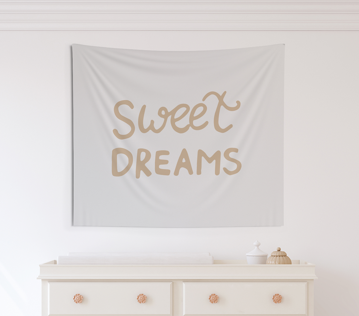 Sweet Dreams Tapestry, Wall Decor, Banner