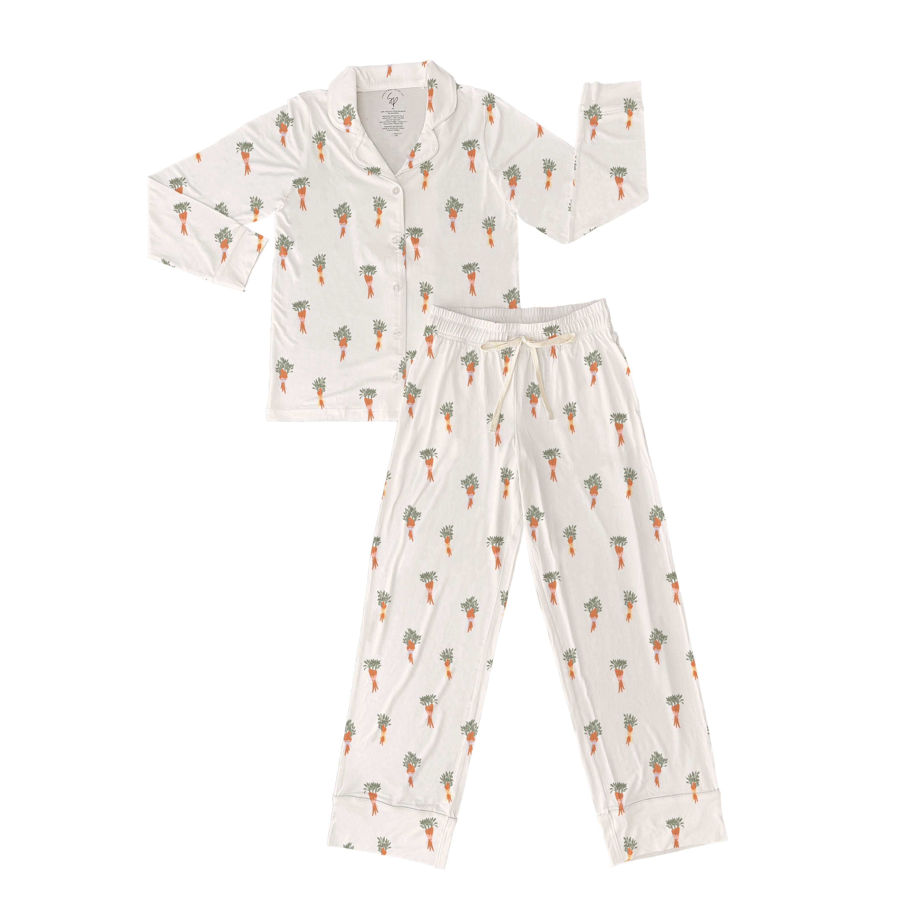 Cuddly Carrots Women's Bamboo Jammies