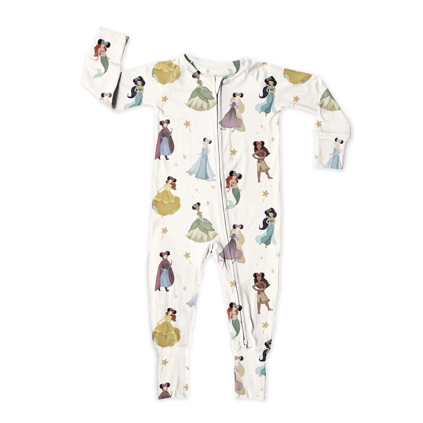 Princess Magic Zip Up Bamboo Pajamas