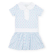 Sydney Girls' Pima Cotton Dress - Tennis Match Pink