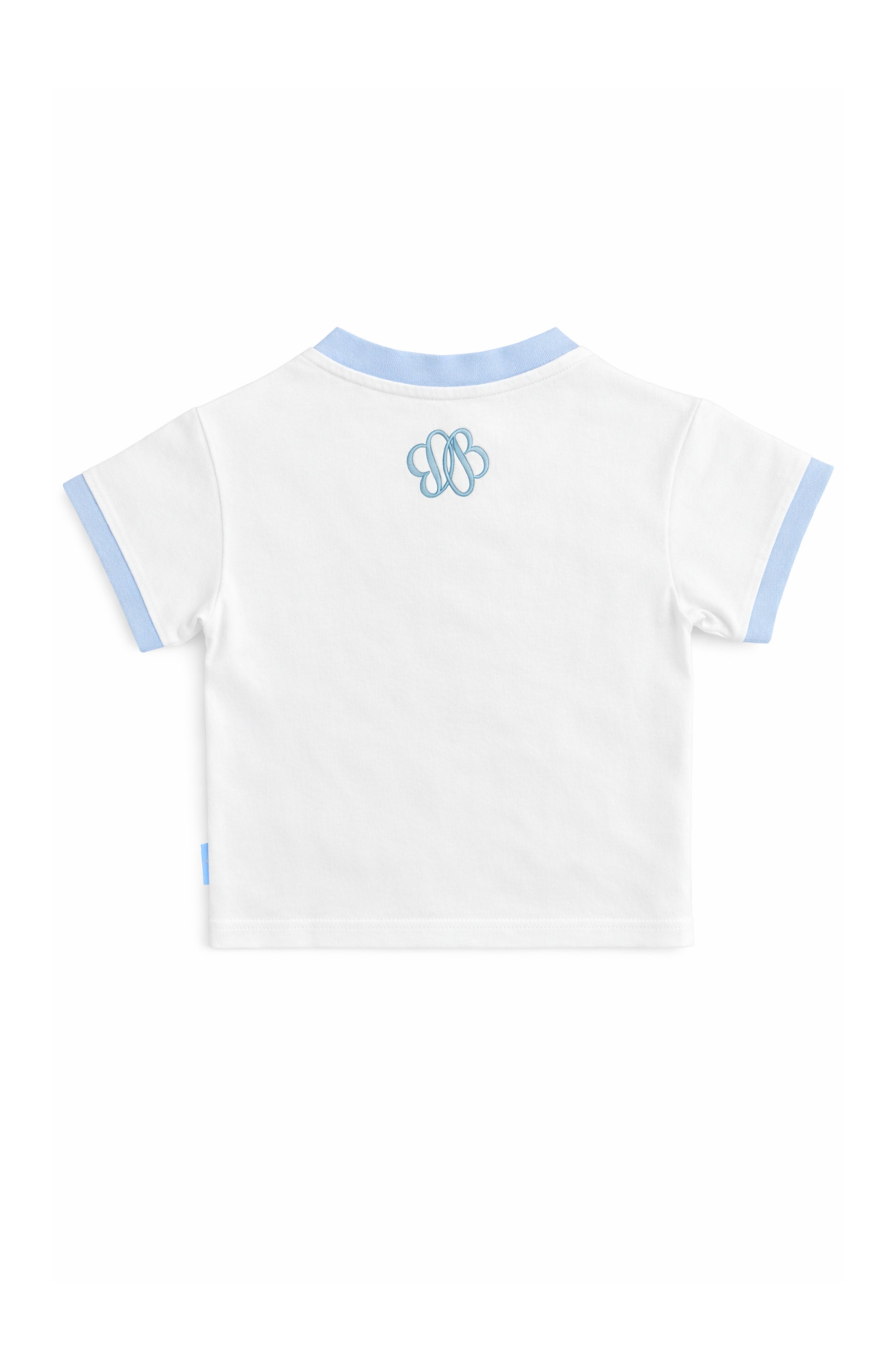 Blue Seersucker Pocket T-shirt