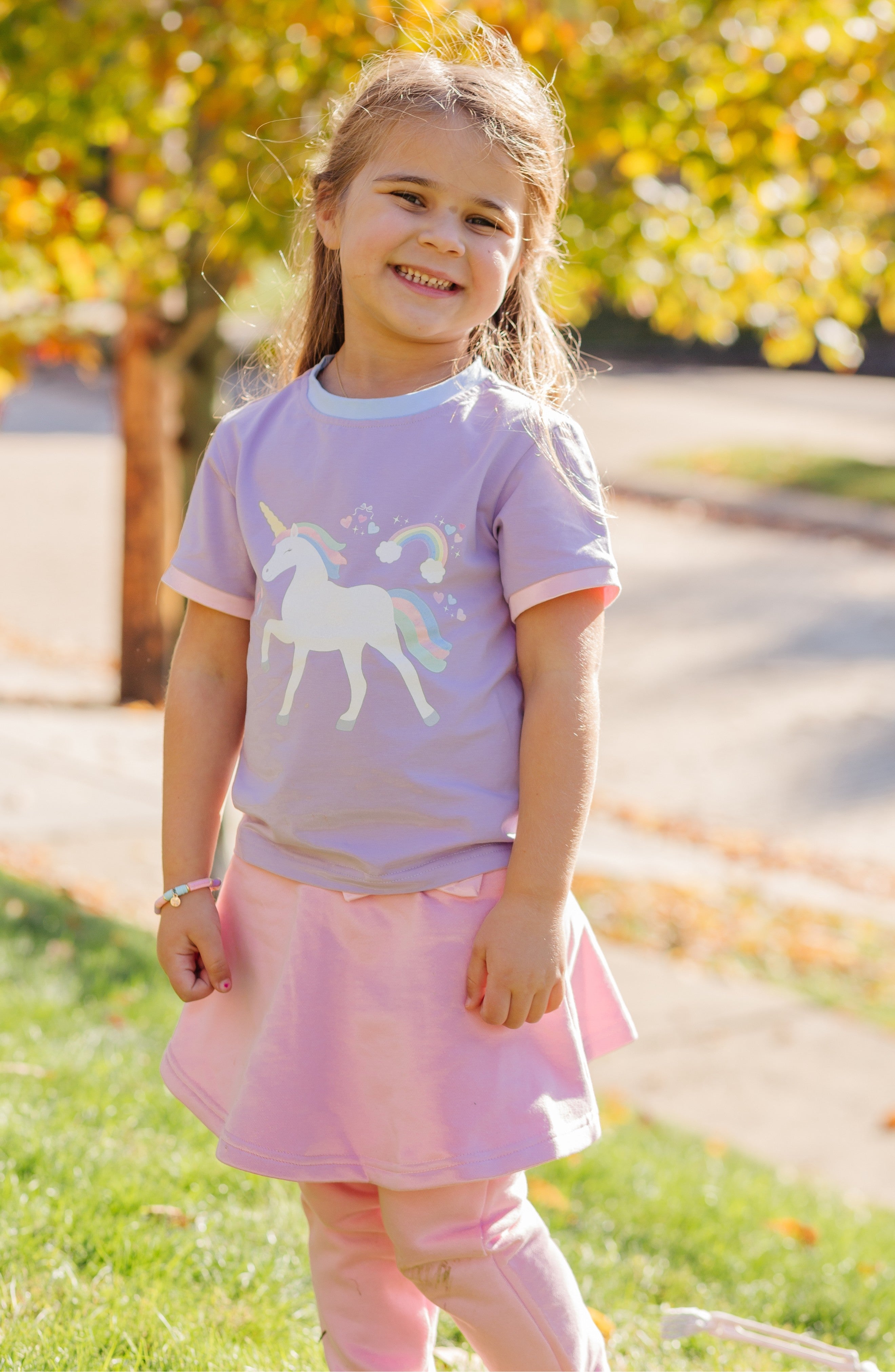Rainbow Unicorn T-shirt (girls)