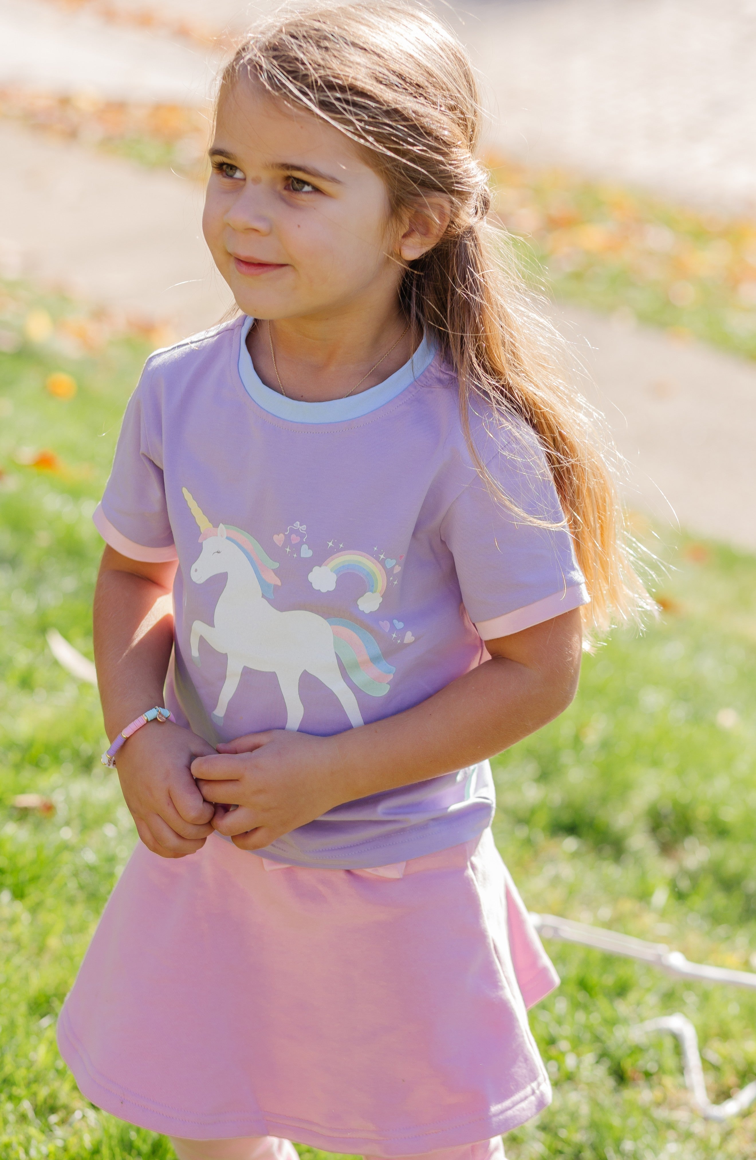 Rainbow Unicorn T-shirt (girls)