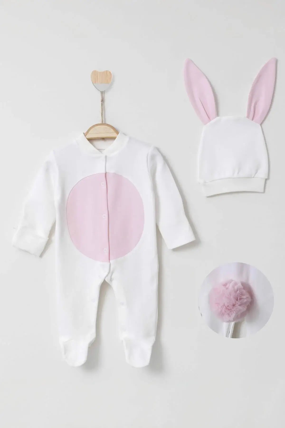 Bunny White & Pink Bodysuit