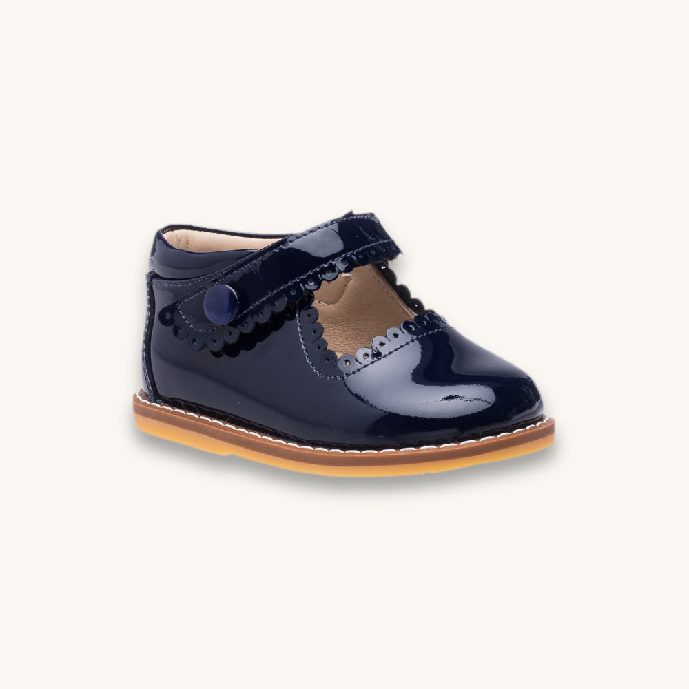 Toddler Mary Jane | Navy Blue Patent Leather