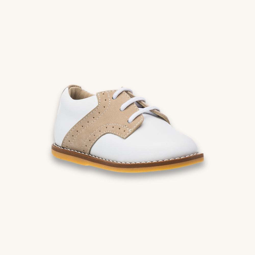 Toddler Golfers | White & Ivory Leather