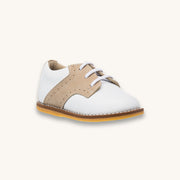 Toddler Golfers | White & Ivory Leather