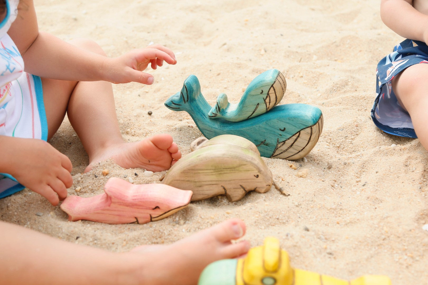 Wooden Manatee Toy- Mom Or Baby Manatee