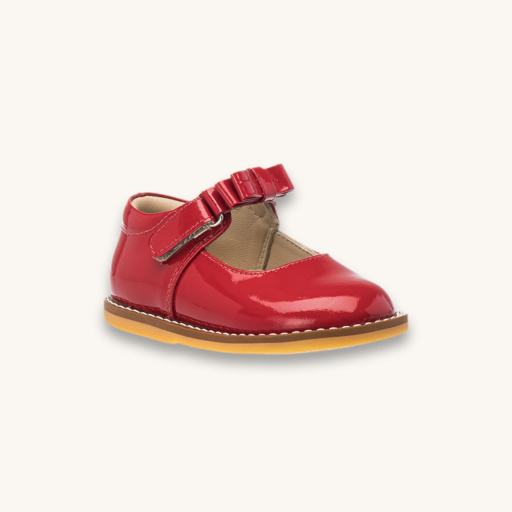 Mary Jane With Bow Toddler Red