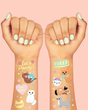 Cool Cat Tats - 42 Foil Temporary Tattoos