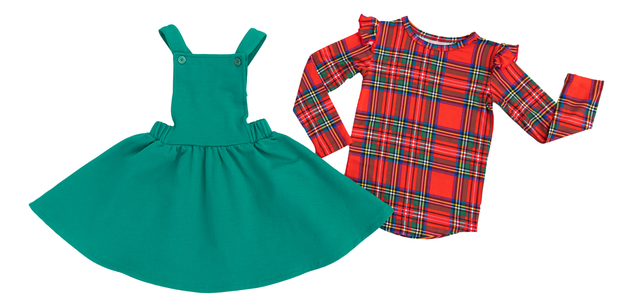 Tartan Plaid Pinafore Set