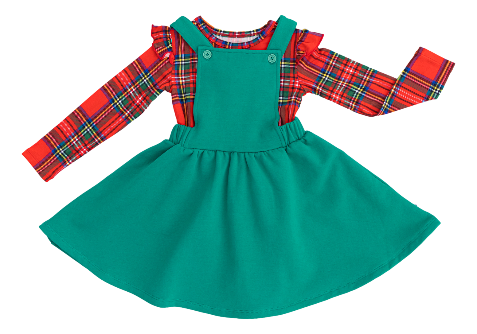 Tartan Plaid Pinafore Set