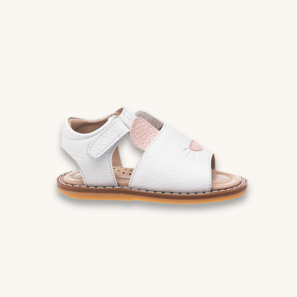 Bunny Sandal Toddler White