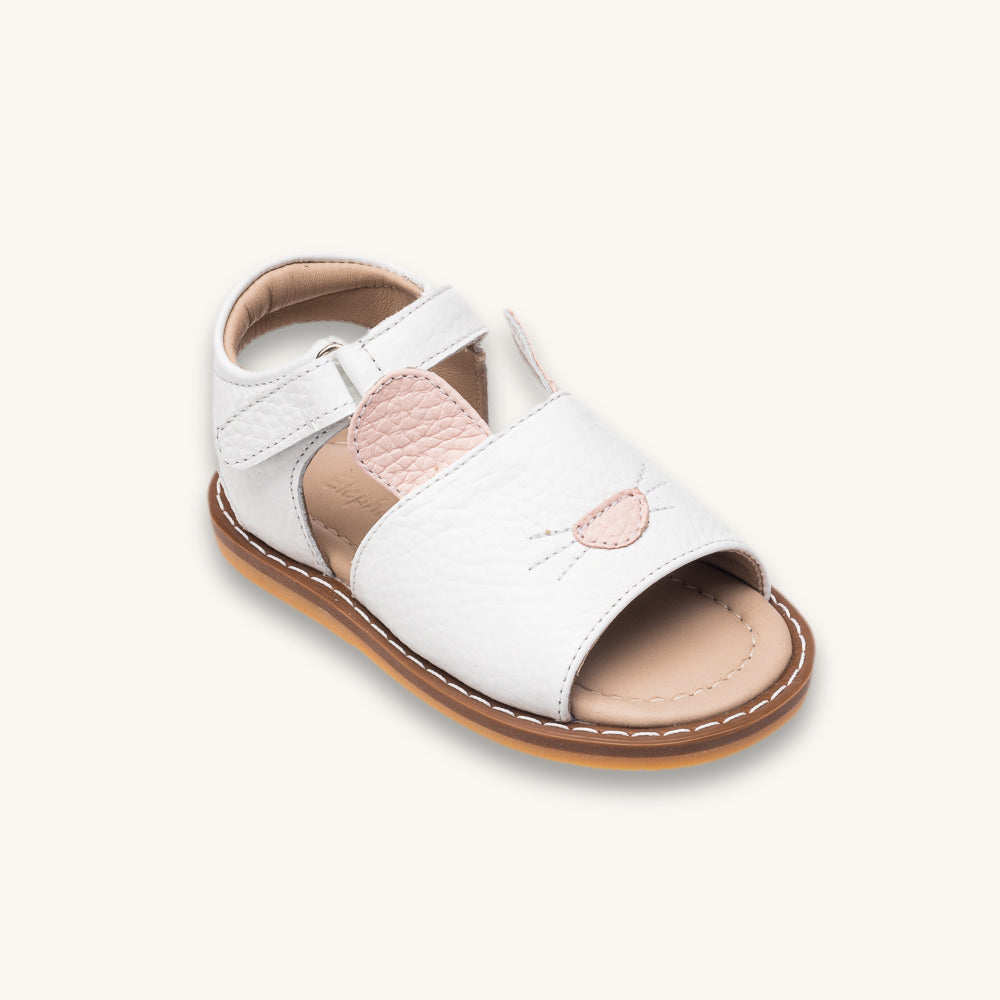 Bunny Sandal Toddler White