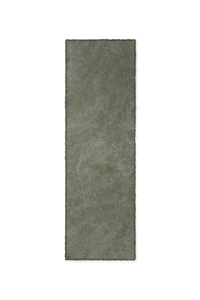 Stonewashed Table Runner Duck Green
