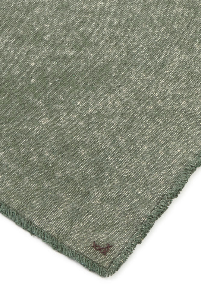 Stonewashed Table Runner Duck Green