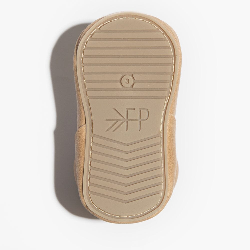 Weathered Brown T-bar Baby Shoe