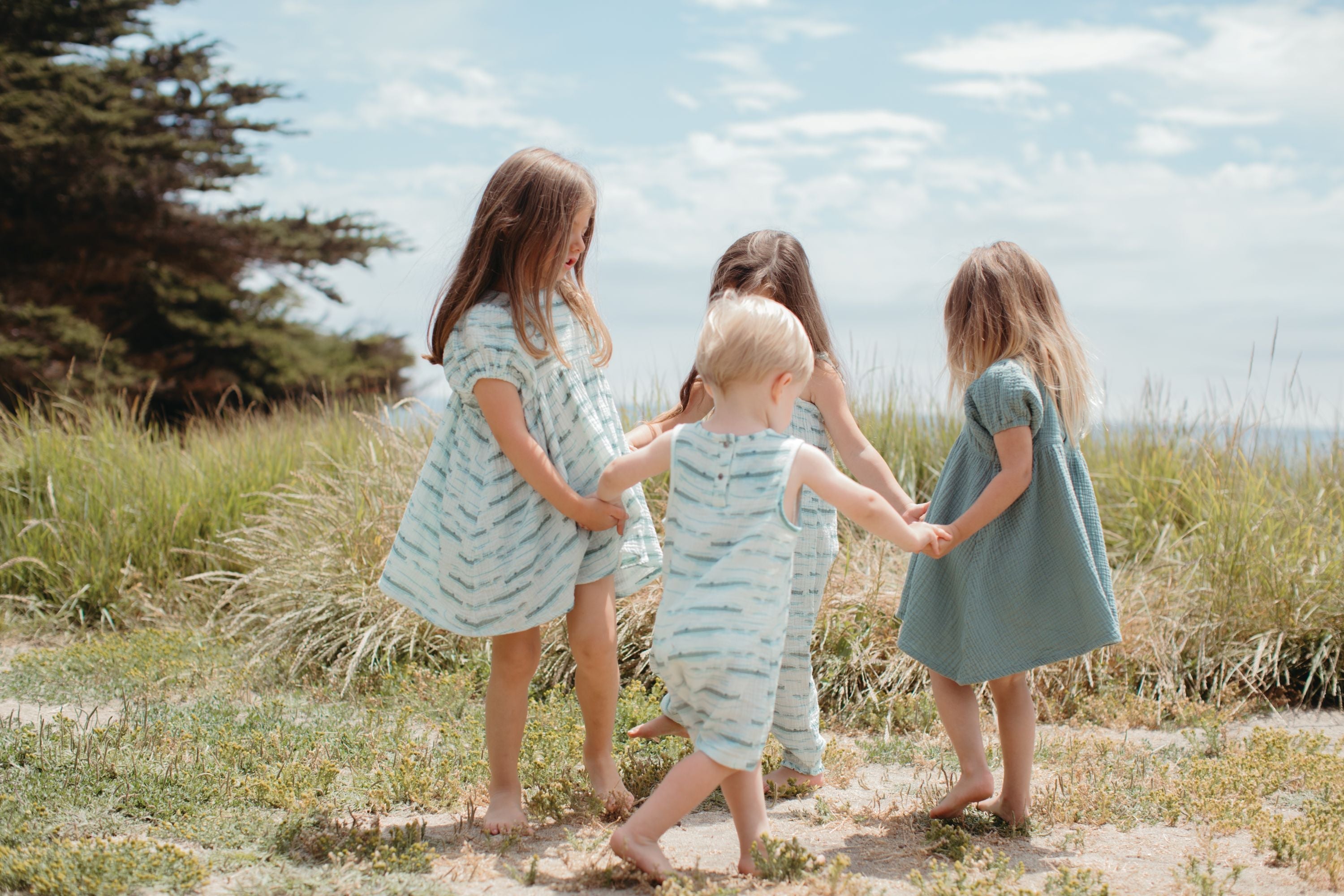 Dress With Puff Sleeves - Alligator Isle