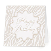 Taupe Zebra Folded Note Set With Envelopes