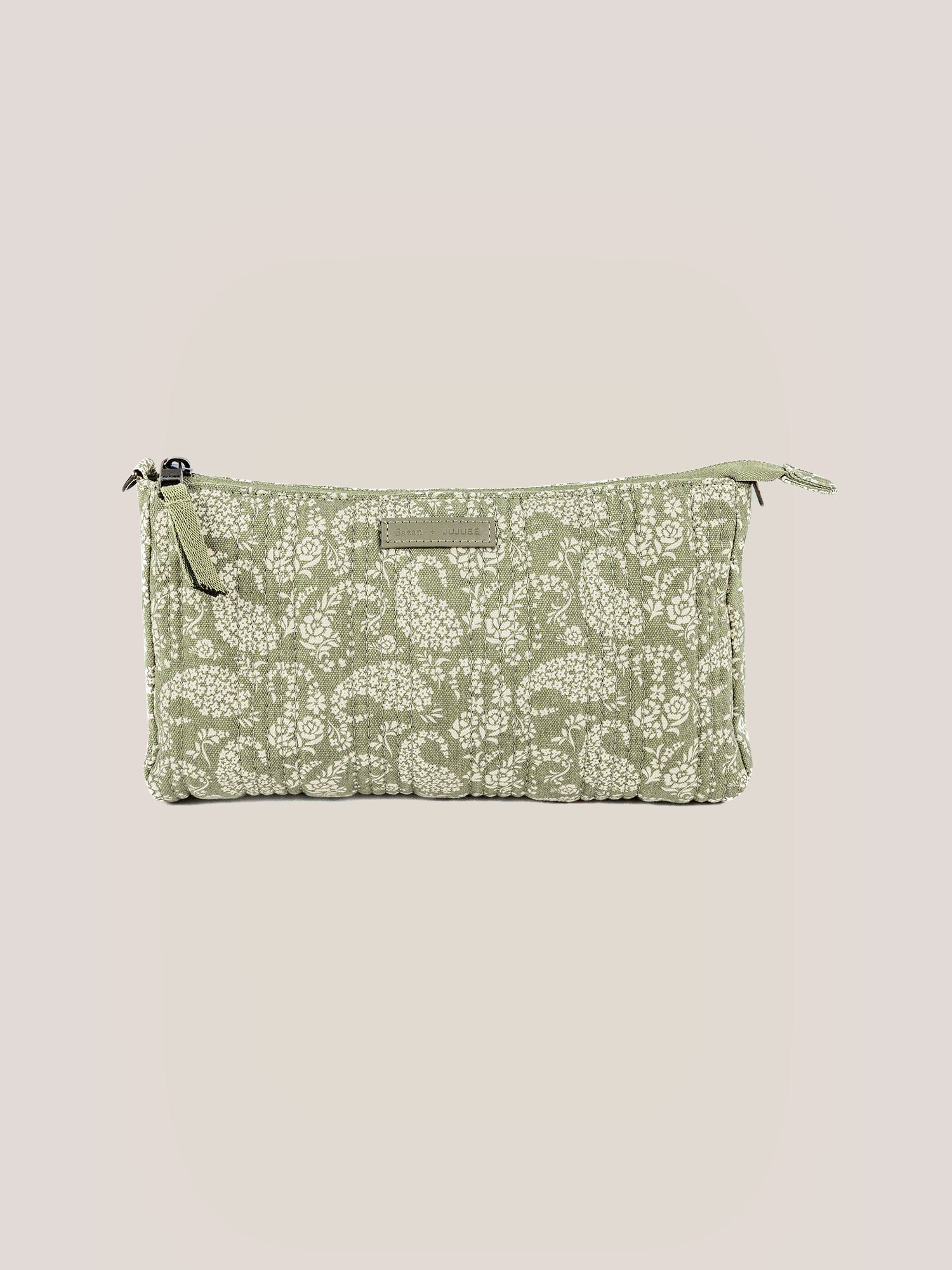 Sazan X Jujube 3-piece Pouch Clutch Purse Set - Paisley Floral