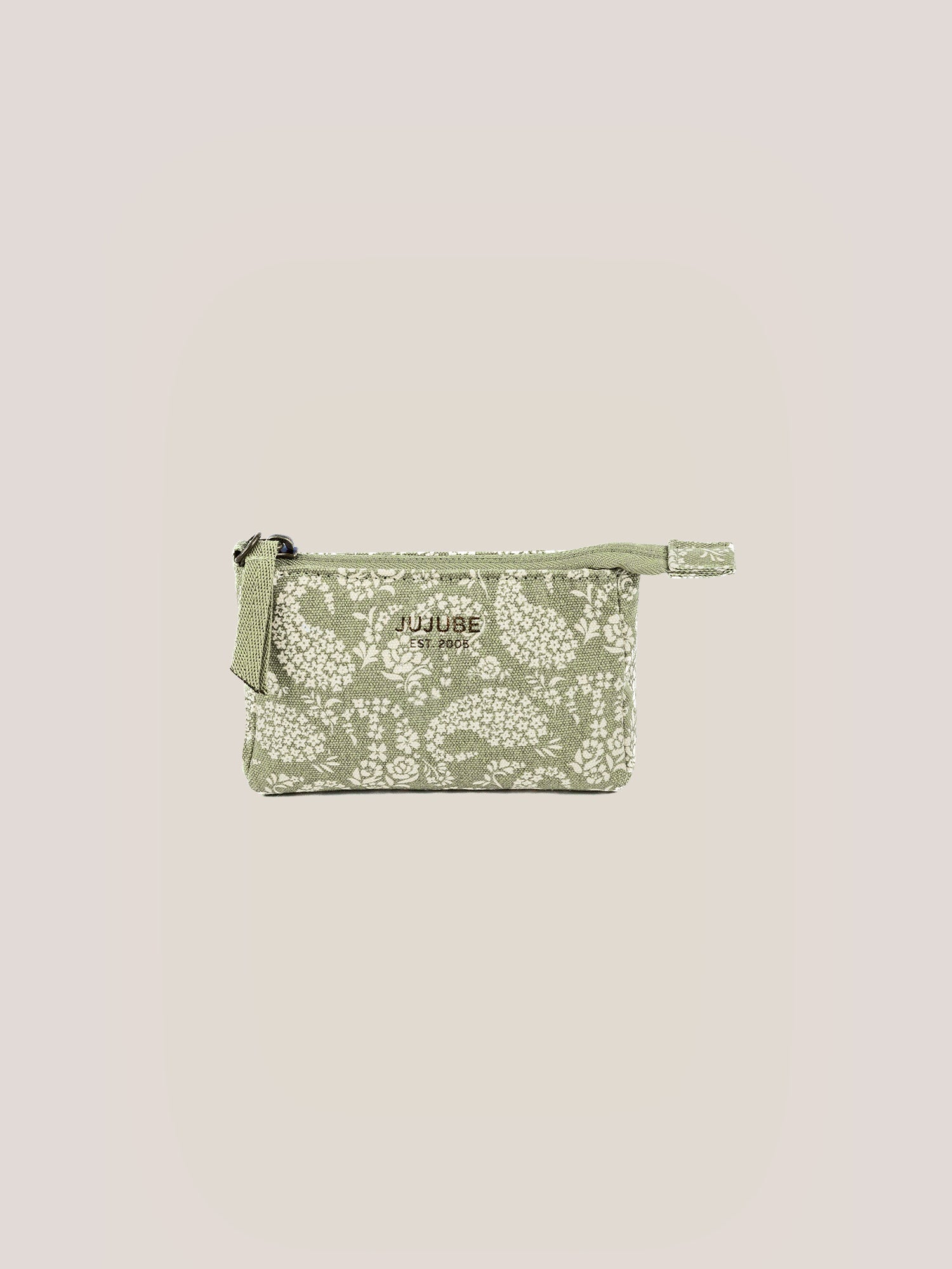 Sazan X Jujube 3-piece Pouch Clutch Purse Set - Paisley Floral