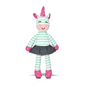 Tiny Dancing Unicorn - Mint Stripe