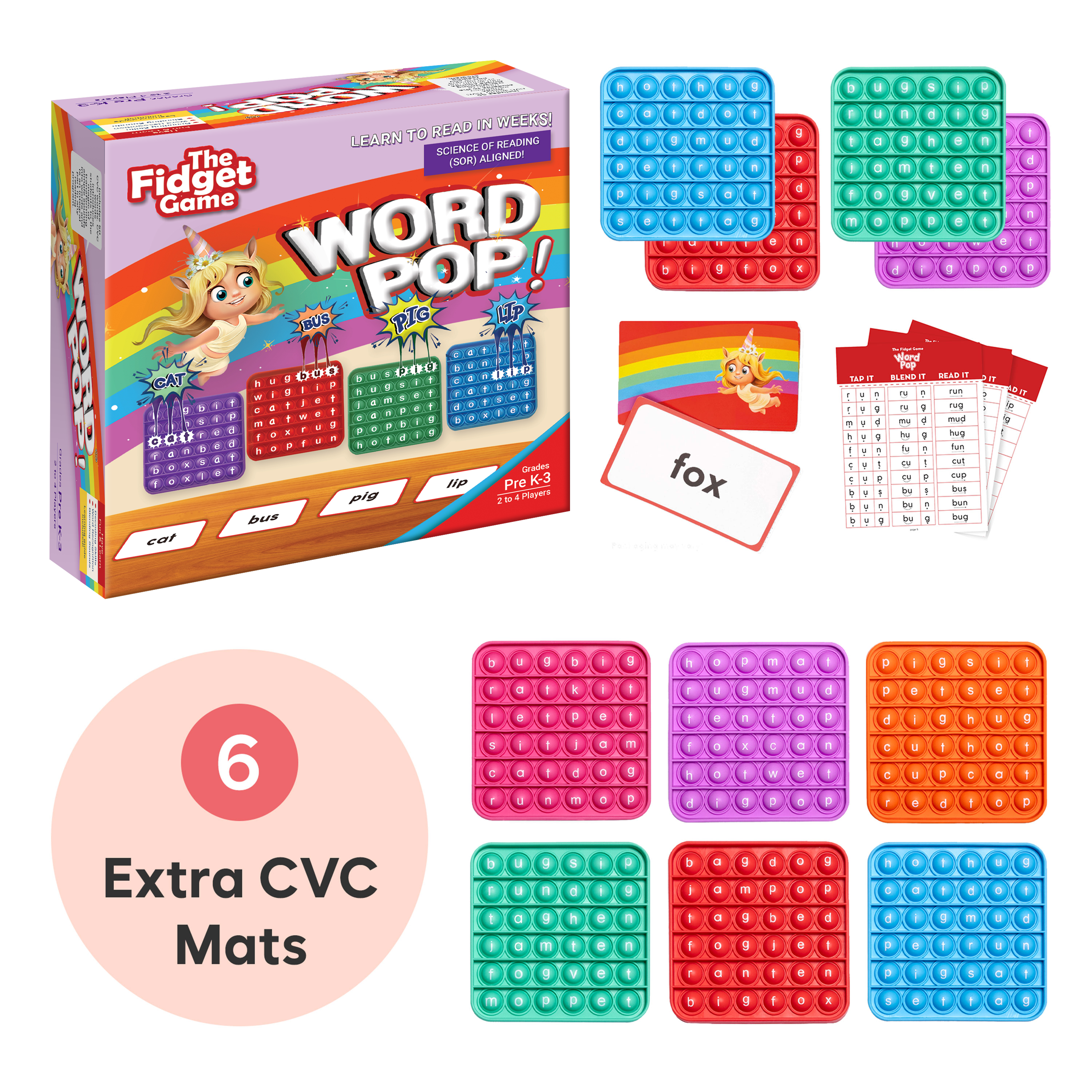 Word Pop + Extra Cvc Mats