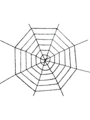 Black Tinsel Spider Web