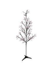 5' Artificial Tree With Purple Lights