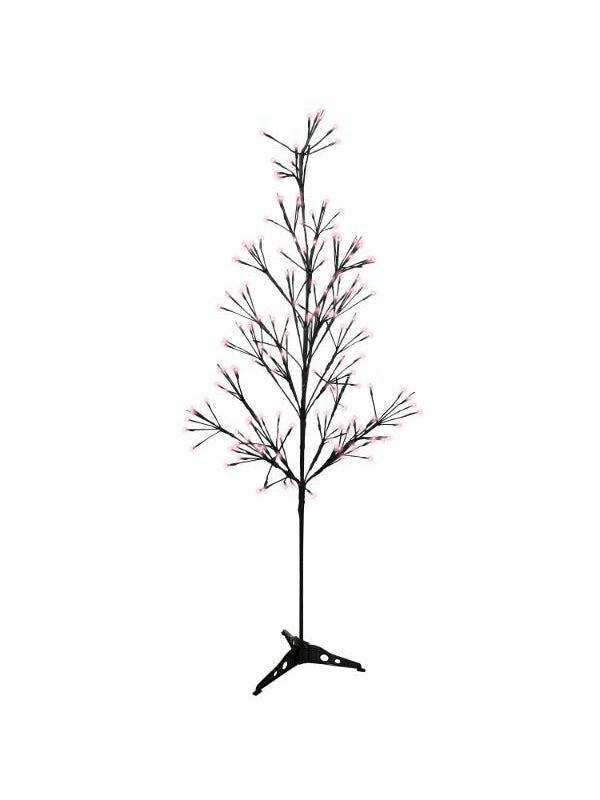 5' Artificial Tree With Purple Lights