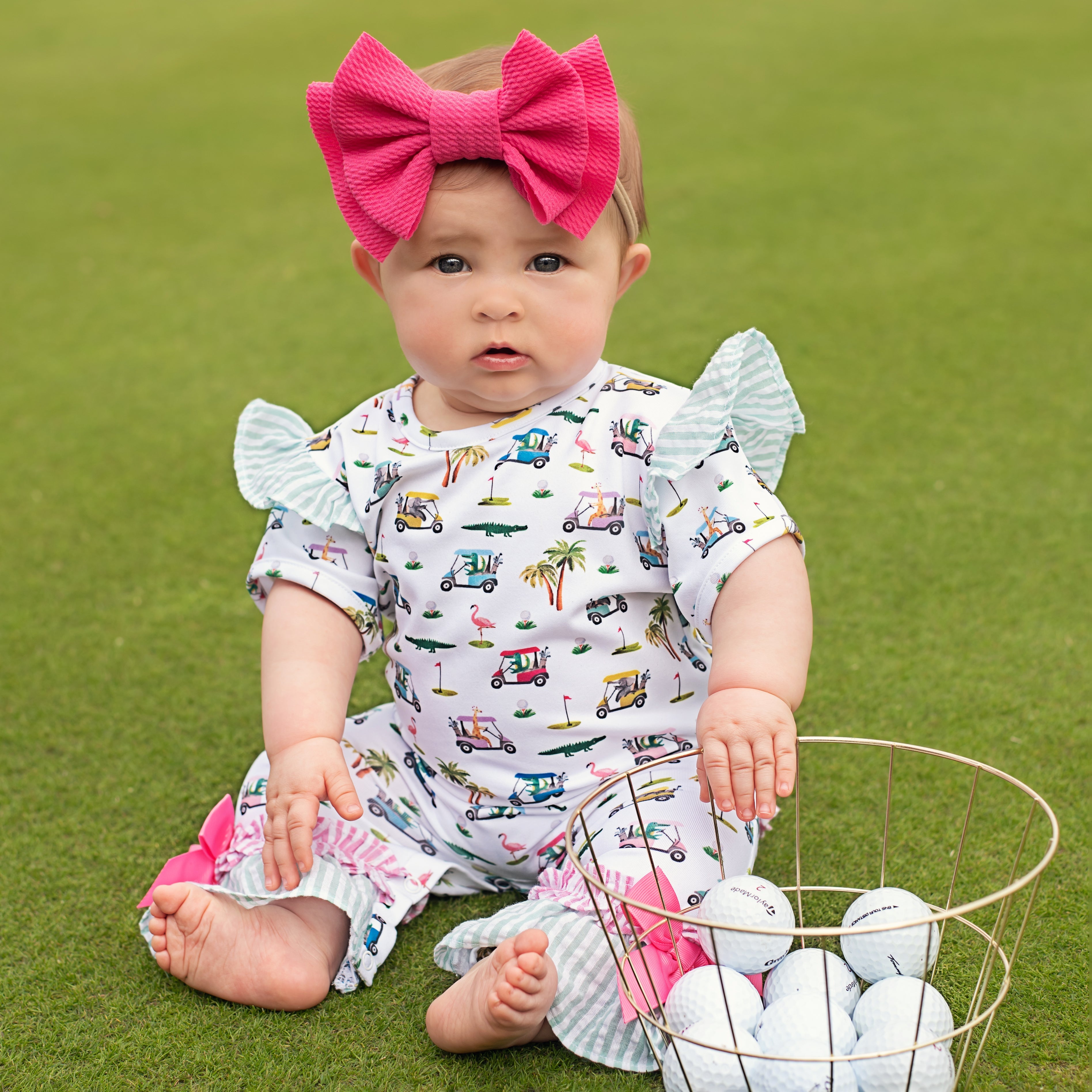 The Palms Girls Golf Romper