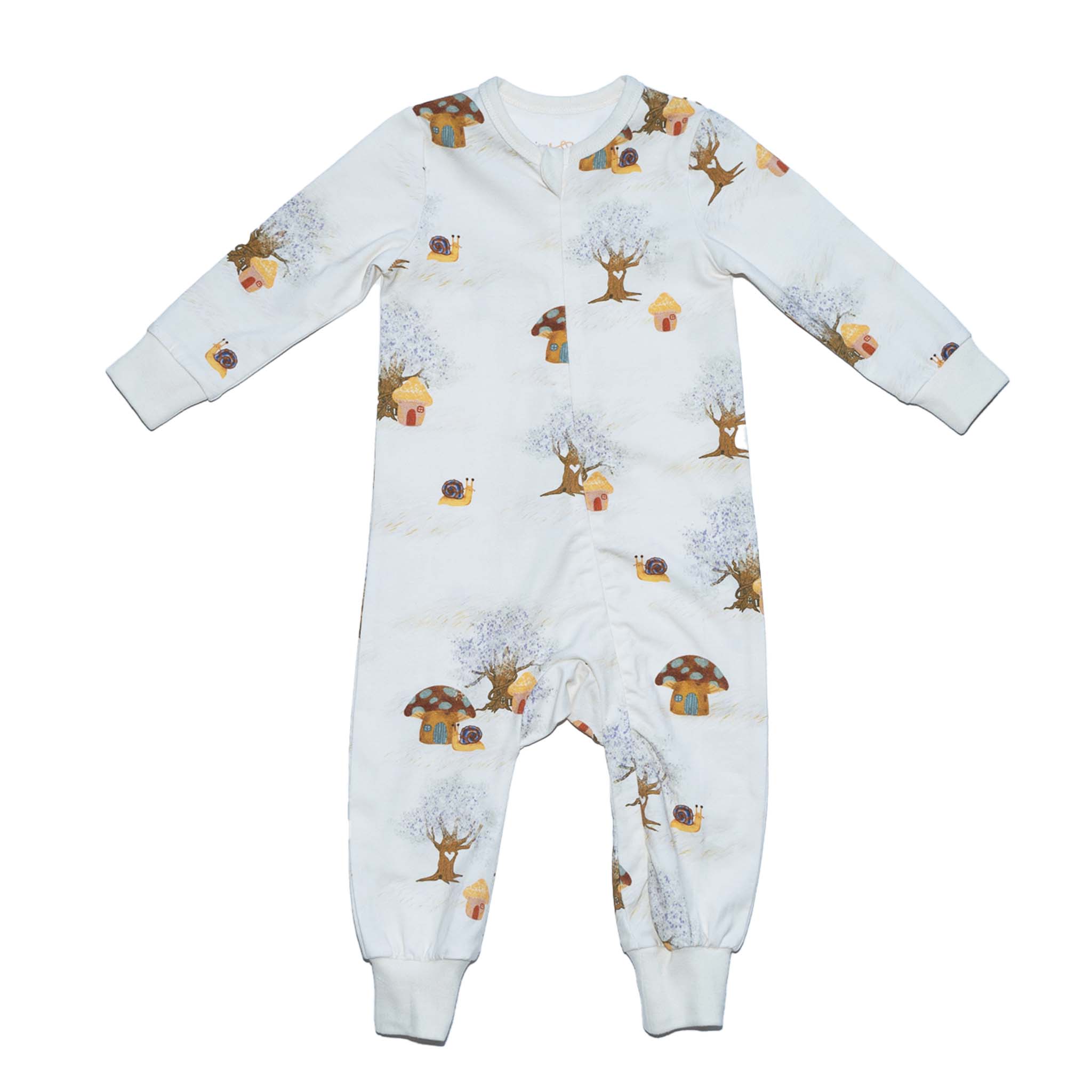 Parker Baby Zip Long John | Mushroom Magic