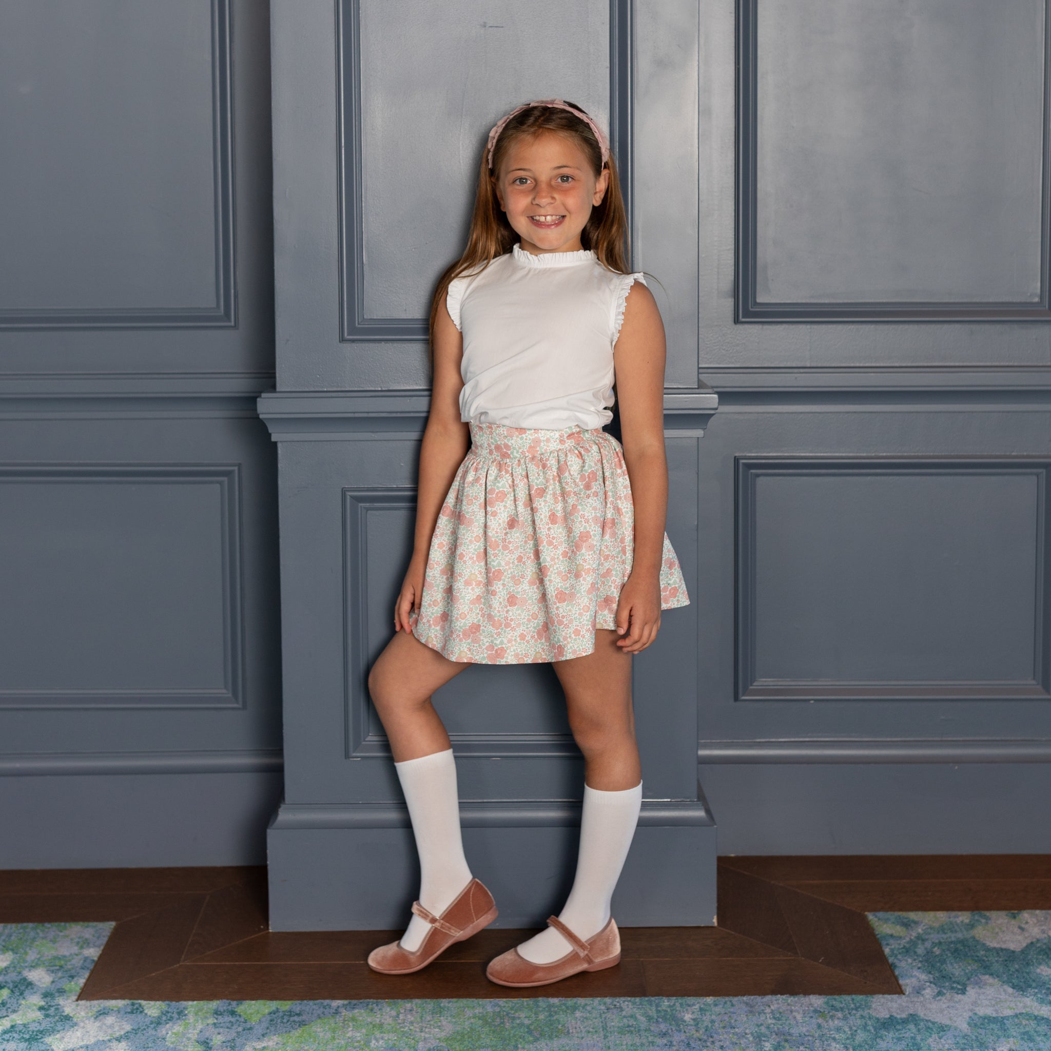 Sutton Skirt In Beacon Hill Blooms