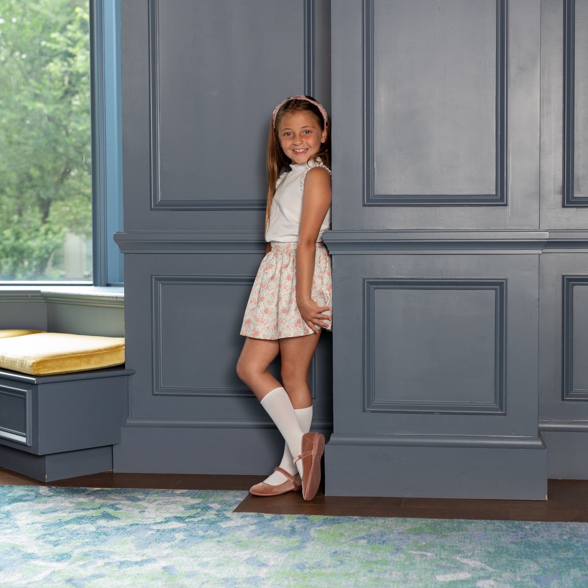 Sutton Skirt In Beacon Hill Blooms